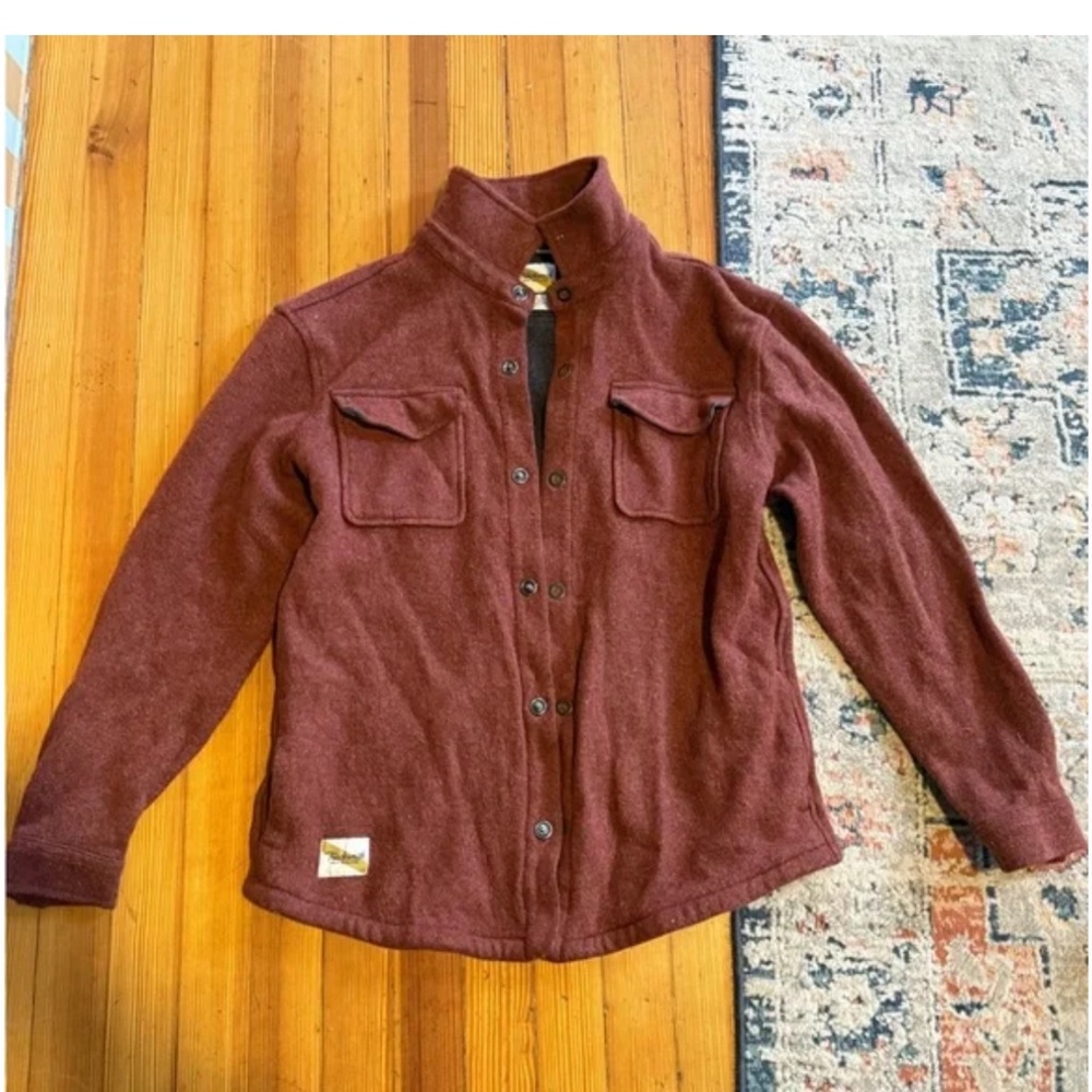 Tracksmith Maroon Overshirt